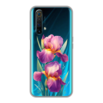 Силиконовый чехол на Realme X3 SuperZoom с принтом Цветы орхидеи