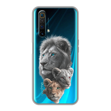 Силиконовый чехол на Realme X3 SuperZoom с принтом Львы