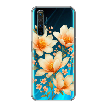 Силиконовый чехол на Realme X3 SuperZoom с принтом Цветы