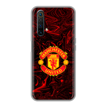 Силиконовый чехол на Realme X3 SuperZoom с принтом Manchester United