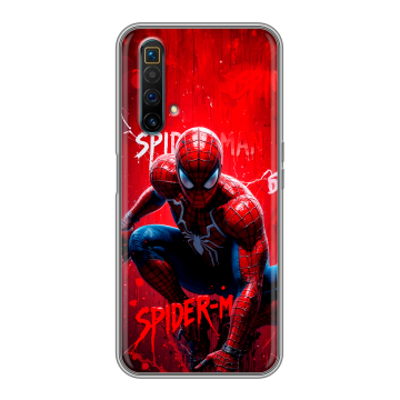 Силиконовый чехол на Realme X3 SuperZoom с принтом Spiderman Человек паук