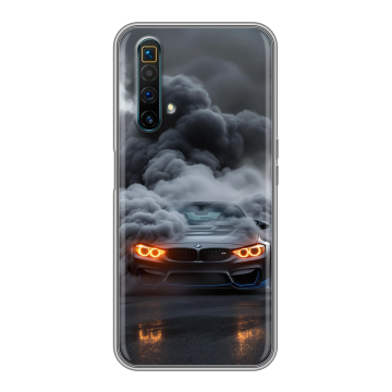 Силиконовый чехол на Realme X3 SuperZoom с принтом BMW БМВ