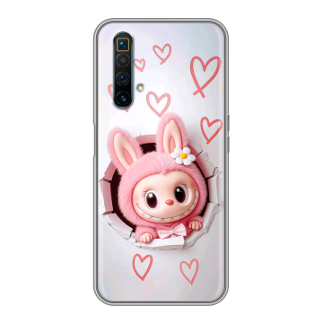 Силиконовый чехол на Realme X3 SuperZoom с принтом Labubu Лабубу Силиконовый чехол на Realme X3 SuperZoom с принтом Labubu Лабубу