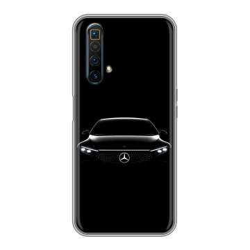 Силиконовый чехол на Realme X3 SuperZoom с принтом Mercedes Мерседес Силиконовый чехол на Realme X3 SuperZoom с принтом Mercedes Мерседес