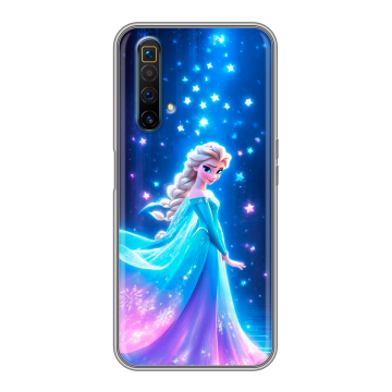 Силиконовый чехол на Realme X3 SuperZoom с принтом Холодное сердце Frozen Силиконовый чехол на Realme X3 SuperZoom с принтом Холодное сердце Frozen