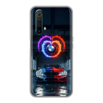 Силиконовый чехол на Realme X3 SuperZoom с принтом BMW БМВ