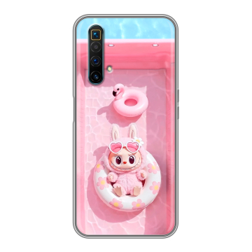 Силиконовый чехол на Realme X3 SuperZoom с принтом Labubu Лабубу Силиконовый чехол на Realme X3 SuperZoom с принтом Labubu Лабубу