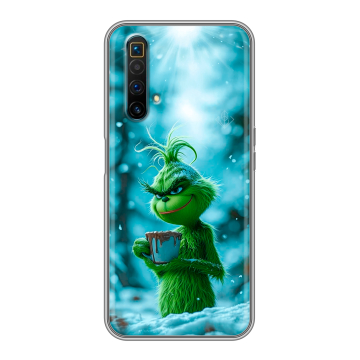 Силиконовый чехол на Realme X3 SuperZoom с принтом Новый год гринч