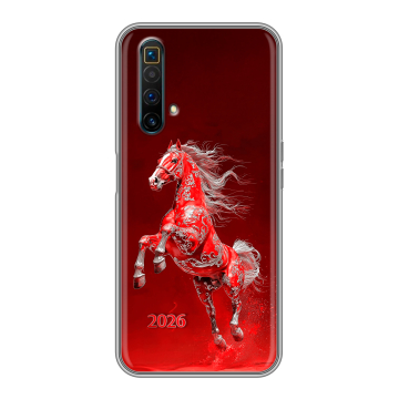 Силиконовый чехол на Realme X3 SuperZoom с принтом Новый год