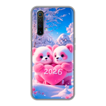 Силиконовый чехол на Realme X3 SuperZoom с принтом Новый год