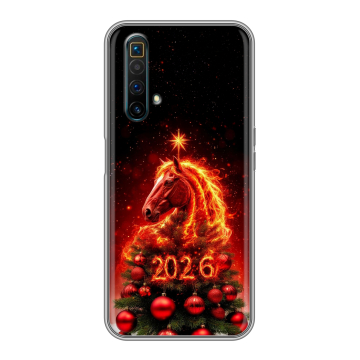 Силиконовый чехол на Realme X3 SuperZoom с принтом Новый год