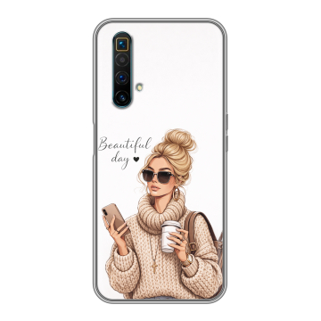 Силиконовый чехол на Realme X3 SuperZoom с принтом женский Силиконовый чехол на Realme X3 SuperZoom с принтом женский