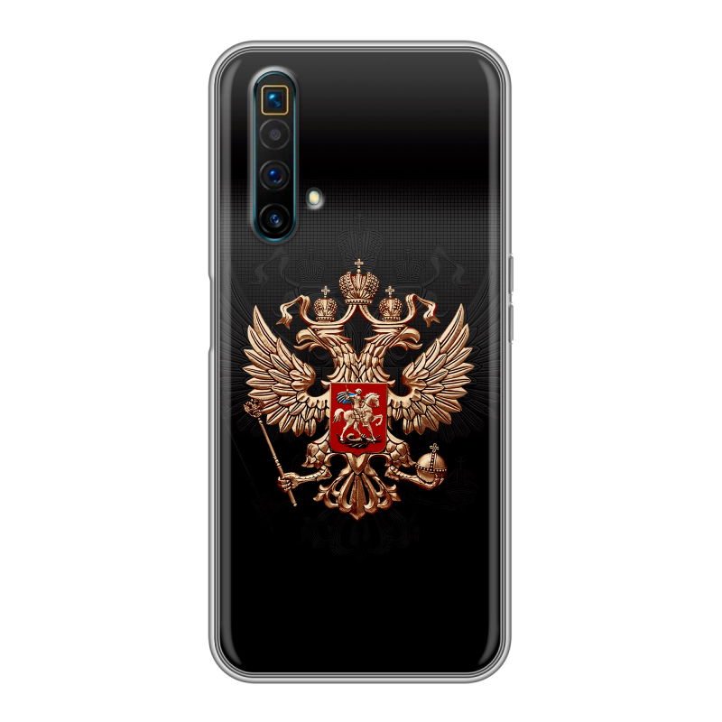 Силиконовый чехол на Realme X3 SuperZoom с принтом Герб России Силиконовый чехол на Realme X3 SuperZoom с принтом Герб России