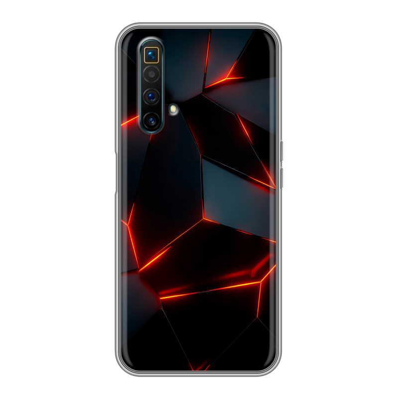 Силиконовый чехол на Realme X3 SuperZoom с принтом Яркие абстракции Силиконовый чехол на Realme X3 SuperZoom с принтом Яркие абстракции
