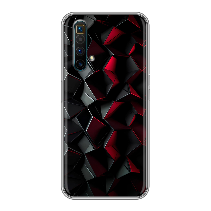 Силиконовый противоударный чехол на Realme X3 SuperZoom с принтом Абстракция Силиконовый противоударный чехол на Realme X3 SuperZoom с принтом Абстракция