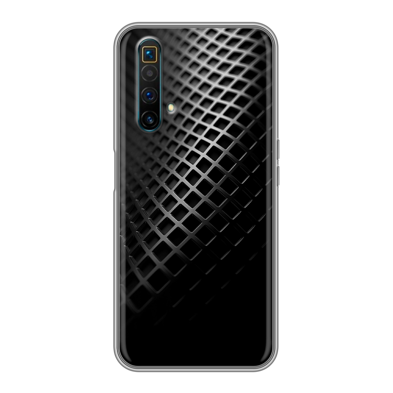 Силиконовый чехол на Realme X3 SuperZoom с принтом Текстура металла Силиконовый чехол на Realme X3 SuperZoom с принтом Текстура металла