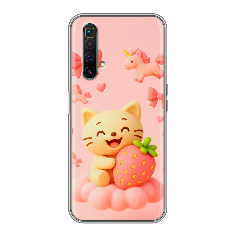 Силиконовый чехол на Realme X3 SuperZoom с принтом для девочек Силиконовый чехол на Realme X3 SuperZoom с принтом для девочек