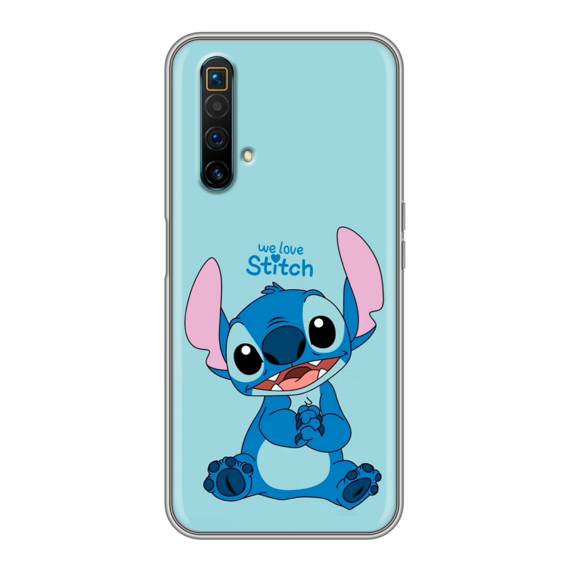 Силиконовый чехол на Realme X3 SuperZoom с принтом Лило и Стич Силиконовый чехол на Realme X3 SuperZoom с принтом Лило и Стич