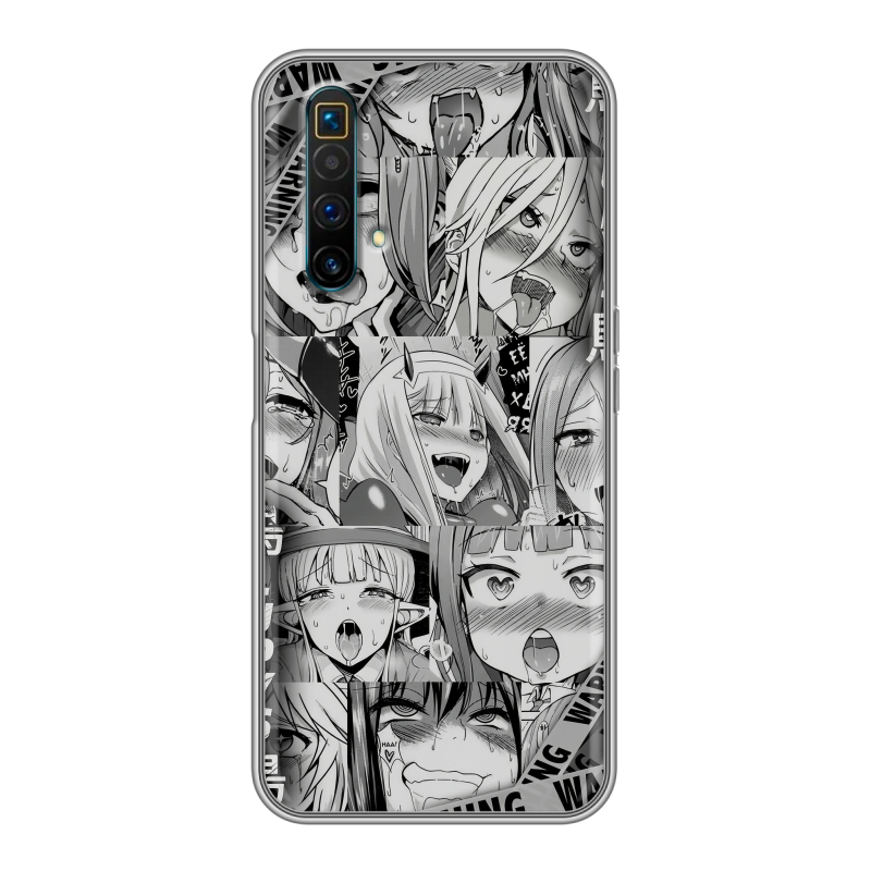 Силиконовый чехол на Realme X3 SuperZoom с принтом Ahegao Ахегао Аниме Силиконовый чехол на Realme X3 SuperZoom с принтом Ahegao Ахегао Аниме