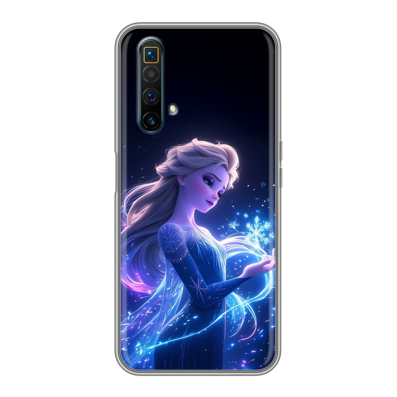 Силиконовый чехол на Realme X3 SuperZoom с принтом Холодное сердце Frozen Силиконовый чехол на Realme X3 SuperZoom с принтом Холодное сердце Frozen