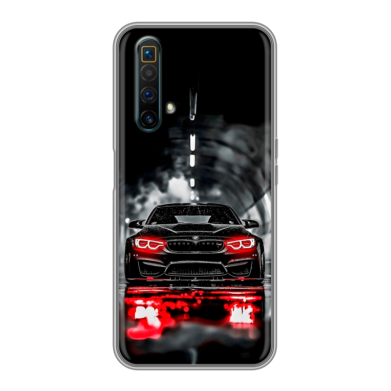 Силиконовый чехол на Realme X3 SuperZoom с принтом BMW БМВ Силиконовый чехол на Realme X3 SuperZoom с принтом BMW БМВ