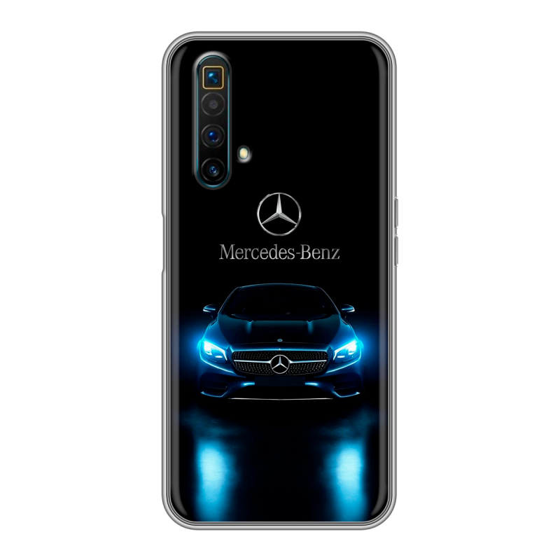 Силиконовый чехол на Realme X3 SuperZoom с принтом Mercedes Мерседес Силиконовый чехол на Realme X3 SuperZoom с принтом Mercedes Мерседес