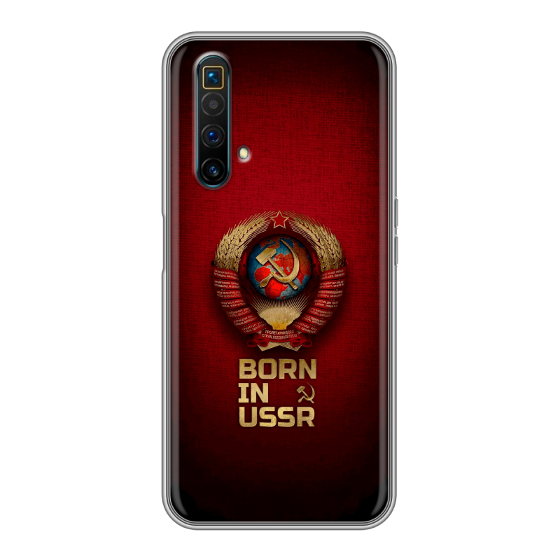 Силиконовый чехол на Realme X3 SuperZoom с принтом Флаг Герб СССР Силиконовый чехол на Realme X3 SuperZoom с принтом Флаг Герб СССР
