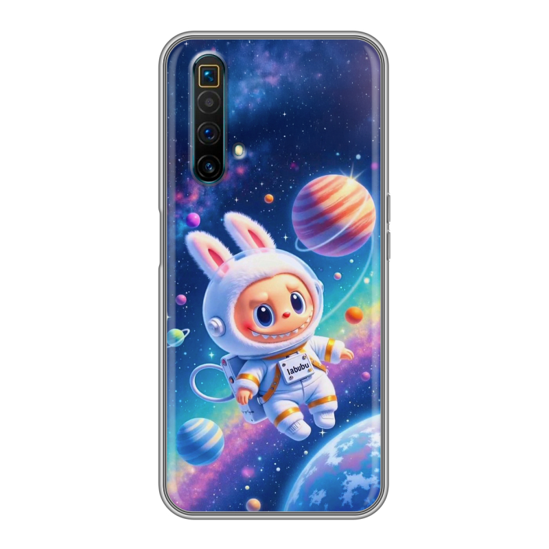 Силиконовый противоударный чехол на Realme X3 SuperZoom с принтом Labubu Лабубу Силиконовый противоударный чехол на Realme X3 SuperZoom с принтом Labubu Лабубу