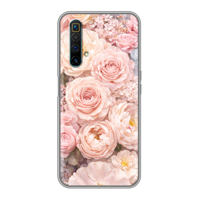 Силиконовый противоударный чехол на Realme X3 SuperZoom с принтом женский Силиконовый противоударный чехол на Realme X3 SuperZoom с принтом женский