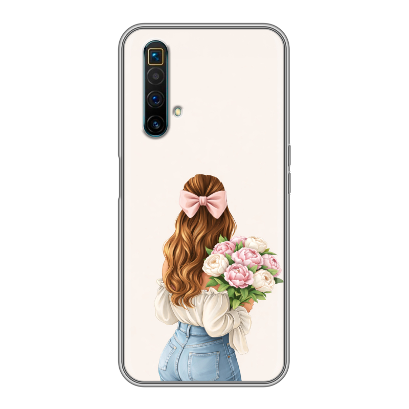 Силиконовый чехол на Realme X3 SuperZoom с принтом женский Силиконовый чехол на Realme X3 SuperZoom с принтом женский