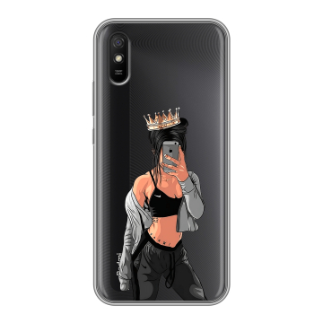 Силиконовый чехол на Xiaomi RedMi 9A с принтом Женские принты Силиконовый чехол на Xiaomi RedMi 9A с принтом Женские принты