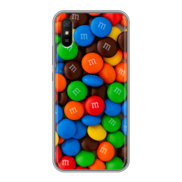 Силиконовый чехол на Xiaomi RedMi 9A с принтом Конфеты Силиконовый чехол на Xiaomi RedMi 9A с принтом Конфеты