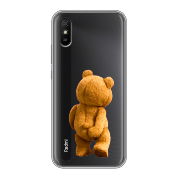 Силиконовый чехол на Xiaomi RedMi 9A с принтом Медведь Силиконовый чехол на Xiaomi RedMi 9A с принтом Медведь