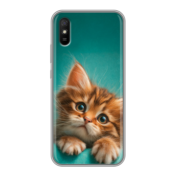 Силиконовый чехол на Xiaomi RedMi 9A с принтом котенок Силиконовый чехол на Xiaomi RedMi 9A с принтом котенок