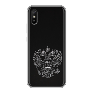 Силиконовый чехол на Xiaomi RedMi 9A с принтом Герб России Силиконовый чехол на Xiaomi RedMi 9A с принтом Герб России