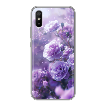 Силиконовый чехол на Xiaomi RedMi 9A с принтом Розы цветы Силиконовый чехол на Xiaomi RedMi 9A с принтом Розы цветы