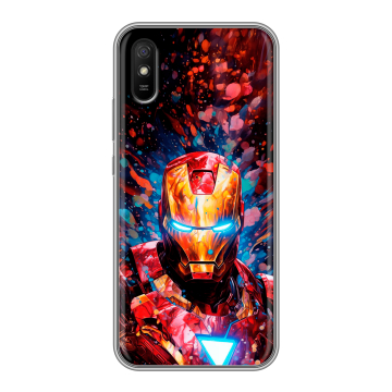 Силиконовый чехол на Xiaomi RedMi 9A с принтом Железный человек Ironman Силиконовый чехол на Xiaomi RedMi 9A с принтом Железный человек Ironman