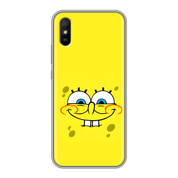 Силиконовый чехол на Xiaomi RedMi 9A с принтом спанчбоб спанч боб Силиконовый чехол на Xiaomi RedMi 9A с принтом спанчбоб спанч боб