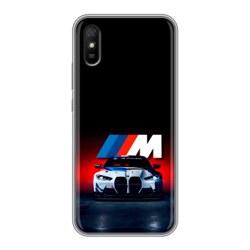 Силиконовый чехол на Xiaomi RedMi 9A с принтом БМВ BMW Силиконовый чехол на Xiaomi RedMi 9A с принтом БМВ BMW