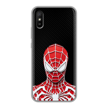 Силиконовый чехол на Xiaomi RedMi 9A с принтом человек паук spiderman Силиконовый чехол на Xiaomi RedMi 9A с принтом человек паук spiderman