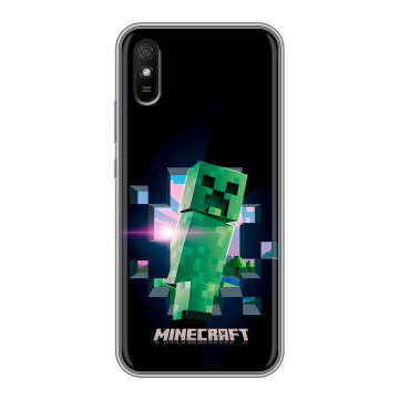 Силиконовый чехол на Xiaomi RedMi 9A с принтом Майнкрафт Minecraft Силиконовый чехол на Xiaomi RedMi 9A с принтом Майнкрафт Minecraft