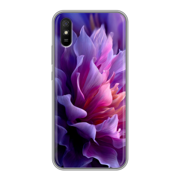Силиконовый чехол на Xiaomi RedMi 9A с принтом женский цветы Силиконовый чехол на Xiaomi RedMi 9A с принтом женский цветы