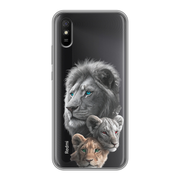 Силиконовый чехол на Xiaomi RedMi 9A с принтом Львы