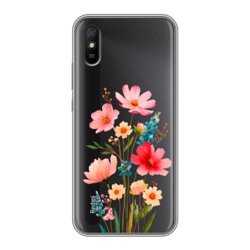 Силиконовый чехол на Xiaomi RedMi 9A с принтом Цветы