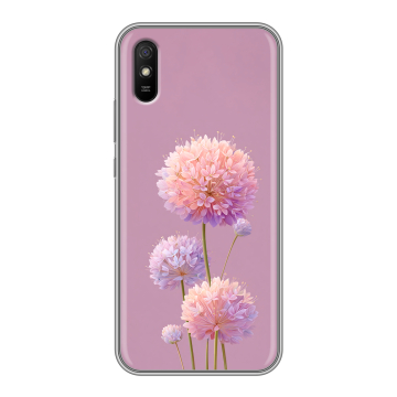 Силиконовый чехол на Xiaomi RedMi 9A с принтом Цветы Силиконовый чехол на Xiaomi RedMi 9A с принтом Цветы