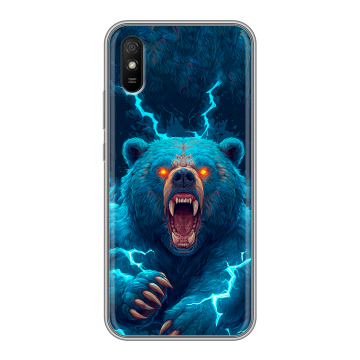 Силиконовый чехол на Xiaomi RedMi 9A с принтом Медведь