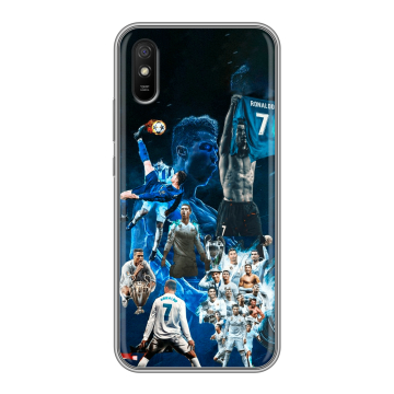 Силиконовый чехол на Xiaomi RedMi 9A с принтом Реал Роналдо Силиконовый чехол на Xiaomi RedMi 9A с принтом Реал Роналдо