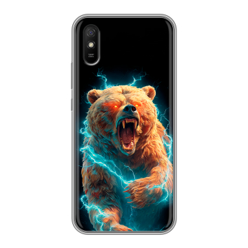 Силиконовый чехол на Xiaomi RedMi 9A с принтом Медведь