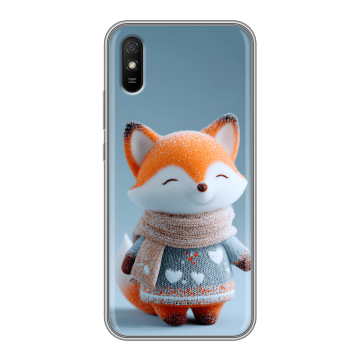 Силиконовый чехол на Xiaomi RedMi 9A с принтом Лиса