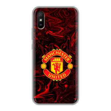 Силиконовый чехол на Xiaomi RedMi 9A с принтом Manchester United Силиконовый чехол на Xiaomi RedMi 9A с принтом Manchester United